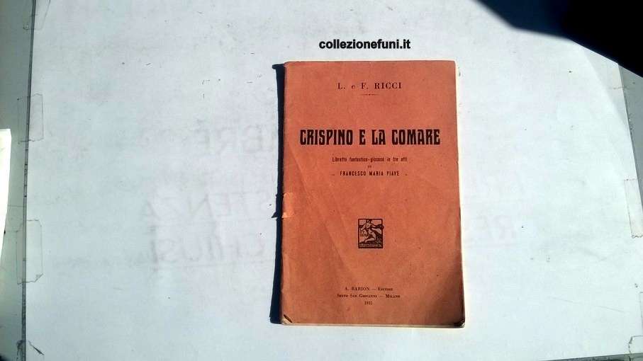 Libri Crispino e la comare. 1931